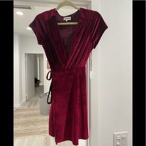 Suede party dress